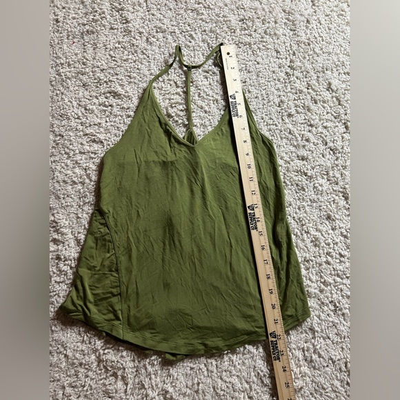 Lululemon Green Modal Silk Yoga Tank - Picture 2 of 5